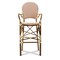 Baxton Studio Marguerite Beige and Red Bamboo Style Stackable Bistro Bar Stool 150-8984 - alternate 3